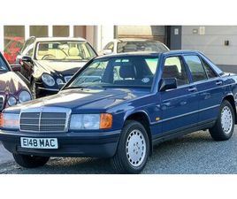 MERCEDES 190 1988 MERCEDES 190 BLEU MANUEL, 5 VITESSES CONDUITE À DROI...