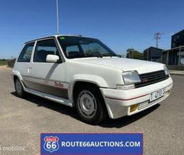 RENAULT SUPER 5 GT TURBO RENAULT 5 GT TURBO | 1988 | ROUTE 66 AUCTIONS — OLDTIMERS — MARKTPLAATS