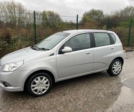 CHEVROLET AVEO 5 CHEVROLET AVEO 1.2 LS 59 REG 5 DOOR GENUINE 60582 MOT AUGUST 13TH 2026 TAX £195 LOW INSURANCE 50+MPG