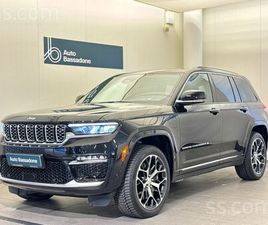 JEEP GRAND CHEROKEE, CENA 72 990 €. JEEP GRAND CHEROKEE SUMMIT BALTICS 4XE, PALĪDZĒSIM AIZMUGURĒ - SLUDINĀJUMI