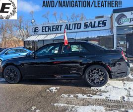 USED 2023 CHRYSLER 300 300S ALL WHEEL DRIVE WITH NAVIGATION/LEATHER!!