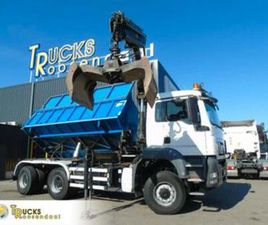 MAN TGS 26.400 + 6X6 + HIAB 166 E3 HIPRO + 3SIDE TIPPER — VRACHTWAGENS — MARKTPLAATS
