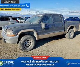 DODGE DAKOTA 2000 DODGE DAKOTA 4X4 QUAD CAB