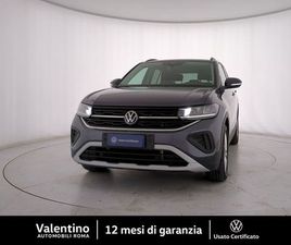 VOLKSWAGEN T-CROSS VOLKSWAGEN T-CROSS 1.0 TSI EDITION 115CV DEL 2024 USATA A ROMA