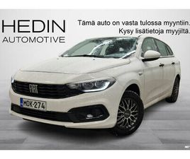 FIAT TIPO STATION WAGON SW 1.0_100HV MT CITYLIFE// TÄYD. MERK. HUOLTOKIRJA/ MOOTTORI- JA SISÄTILAMMITIN/ MUKAUTUVA VAKIONOP