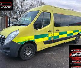 VAUXHALL MOVANO F3900 L3H2 LWB HI ROOF DIRECT EX AMBULANCE SERIVICS 2016 16 REG