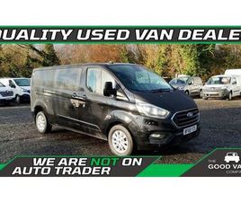 FORD TRANSIT CUSTOM 2019 FORD TRANSIT CUSTOM 2.0TDCI 320 L2H1 LIMITED (130PS)(EU6DT) DOUBLE CAB-IN-VAN