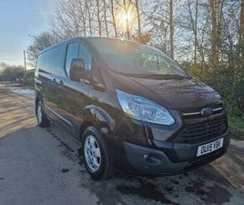 2015 FORD TRANSIT CUSTOM BLACK LOW 100K MILES DRIVES PERFECT 5M MOT LTD