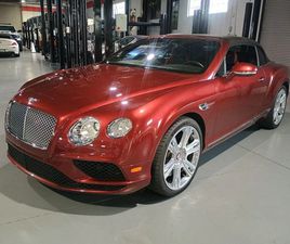 BENTLEY CONTINENTAL GTC 2017 BENTLEY CONTINENTAL GT V8 CONVERTIBLE CLEAN CARFAX FLORIDA CAR