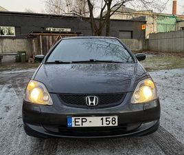 HONDA CIVIC, CENA 1 500 €. PĀRDODU HONDA CIVIC (2006, 1.6 BENZĪNS) LABAIS TĀPĒC CEĻOS. SADURSMI - SLUDINĀJUMI