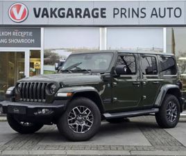 JEEP WRANGLER CONVERTIBLE UNLIMITED JEEP WRANGLER UNLIMITED 4XE 380 80TH ANNIVERSARY |SARGE GREEN|CAMERA V+A|STUUR+STOELVERW.| 4045 | SUV/TERREINWAGEN/CABRIOLET/OVERLAND/SAHARA/RUBICON
