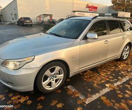 BMW SERIE 5 TOURING 525X BMW E61 525XI TOURING PACK LUXE – ETHANOL E85 (REPROG 530I) 12/2007 – 223 000 KM – TITANSILBER MÉTALLISÉE – CUIR NOIR DAKOTA