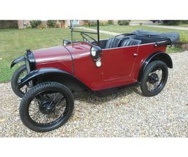 AUSTIN 7 1928 AUSTIN 7 ROUGE MANUEL, 3 VITESSES CONDUITE À DROITE...