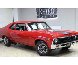 1969 CHEVROLET NOVA ROUGE MANUEL, 4 VITESSES CONDUITE À G...