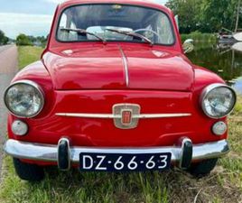 SEAT 600 RODE FIAT 600 (1972) IN CONCOURS-STAAT — OLDTIMERS — MARKTPLAATS