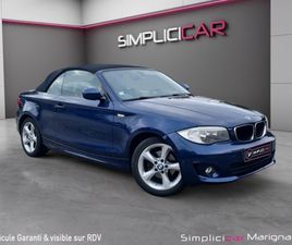 BMW SERIE 1 CABRIOLET 118 BMW SERIE 1 CABRIOLET E88 LCI 118I 143 CH RADAR AR/CAPOTE ÉLECTRIQUE/SIÈGES AVANT CHAUFFANTS GARANTIE 12 MOIS
