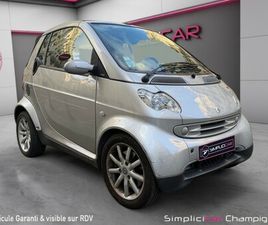 SMART SMART FORTWO CABRIO SMART 61 CV PURE - CABRIOLET - TRÈS PEU DE KILOMÈTRES - ENTRETIEN À JOUR