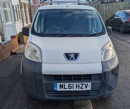 PEUGEOT, BIPPER, PANEL VAN, 2011, MANUAL, 78K MILAGE!