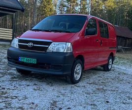 TOYOTA HIACE D-4D 5-D 117HK 4WD KORT