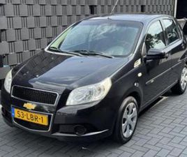 CHEVROLET AVEO 5 CHEVROLET AVEO 1.2 16V LS B-CLEVER| 2010| ZWART| 5DRS| AIRCO — CHEVROLET — MARKTPLAATS