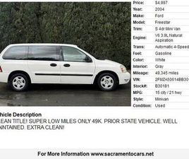 FORD FREESTAR 2004 FORD FREESTAR MINIVAN**ONLY 49K MILES**CLEAN TITLE**RUNS EXCELLEN