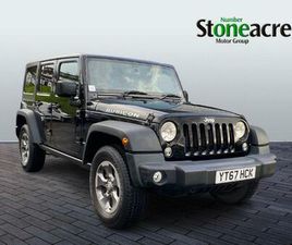 JEEP WRANGLER CONVERTIBLE 2017 JEEP WRANGLER WRANGLER 4-DOOR RUBICON 3.6 V6 AUTO CONVERTIBLE PETROL AUTOMATIC