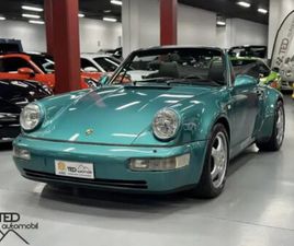 PORSCHE 911 CABRIOLET 964 CARRERA 2 PORSCHE 911 964 CARRERA 2 CABRIOLET TURBO LOOK WIMBLEDON GREEN