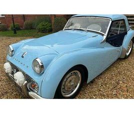 TRIUMPH TR3 1959 TRIUMPH TR3 BLEU MANUEL, 4 VITESSES CONDUITE À DROIT...