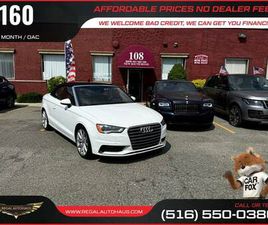 AUDI A3 CABRIOLET $160/MO - 2016 AUDI A3 A 3 A-3 2DR CABRIOLET 18T PREMIUM