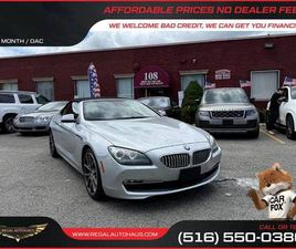 BMW SERIE 6 CABRIO 650 $212/MO - 2012 BMW 6 SERIES 2DR CONV 650I
