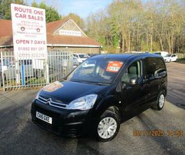 CITROEN BERLINGO VAN 2016 CITROEN BERLINGO 1.6 HDI 625KG ENTERPRISE 75PS PANEL VAN DIESEL MANUAL