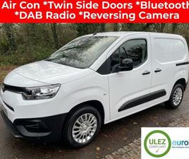 TOYOTA PROACE CITY 2023 TOYOTA PROACE CITY 1.5D ICON PANEL VAN WITH TWIN SIDE LOADING DOORS EURO 6 PANEL VAN DIESEL ...