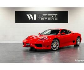 FERRARI 360 MODENA V8 3.6 400 - IMMAT FRANCE / SIÈGES RACING CARBONE / ARCEAU CUIR / JANTES CHALLENGE / CARBONE