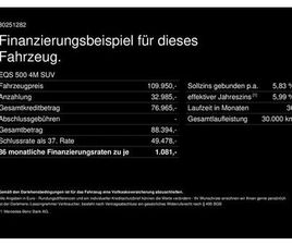 MERCEDES EQS SUV MERCEDES-BENZ EQS 500 4M SUV AMG PREMIUM+ AHK 7SITZE 118KWH