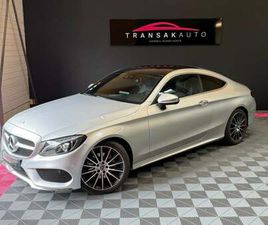 MERCEDES CLASSE C COUPE 220 D 9G-TRONIC SPORTLINE AMG - VÉHICULE FRANÇAIS – TOIT OUVRANT – CAMÉRA DE RECUL – CIEL ÉTOILÉ