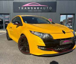RENAULT MEGANE III COUPE 265 RS TROPHY / JAUNE SIRIUS / SIEGES BAQUET RECARO / LIGNE AKRAPOVIC