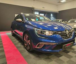 RENAULT MEGANE IV BERLINE 1.2 TCE 130 CV130 ENERGY INTENS GT LINE - BLEU IRON - HISTORIQUE - ANDROIDCARPLAY - JANTES 18 - RADARS -