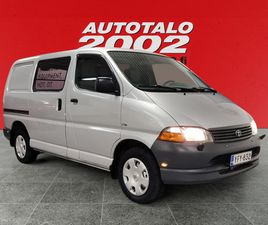 TOYOTA HIACE VAN 2.5TD D4D SIS.ALV. KATS. 11/2025 JAKOHIHNA VAIHDETTU 281TKM ILMASTOINTI 2 X LIUKUOVI KOUKKU