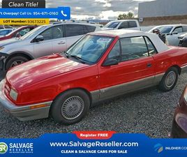 1991 DODGE SHADOW CONVERTIBLE