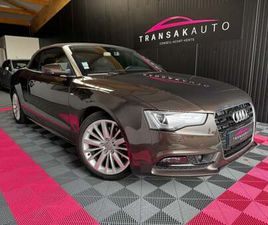 AUDI A5 CABRIOLET 2.0 TFSI 211 CH S LINE / SUIVI AUDI / CHAUFFAGE NUQUE / SIÈGES CHAUFFANTS / RÉGULATEUR ADAPTATIF