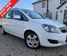 VAUXHALL ZAFIRA 2014 VAUXHALL ZAFIRA 1.8 EXCLUSIV (120PS)