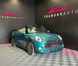 MINI CABRIOLET F57 COOPER S 192 CH BVA6 EXQUISITE INTÉRIEUR JCW / SIÈGES CHAUFFANTS / KEYLESS GO / BOITIER ETHANOL E85