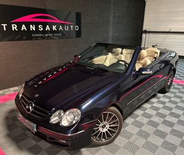 MERCEDES CLK CABRIOLET CLK 200 MERCEDES CLASSE CLK CABRIOLET 200 K AVANTGARDE A - ENTRETENUE ET CUIR EXCELLENT ETAT !