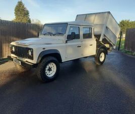 LAND ROVER DEFENDER PICK-UP 2010 LAND ROVER DEFENDER 130 TDCI CREW CAB TIPPER 81000 MILES ONLY + VAT CHASSIS CAB DIESEL MANUAL