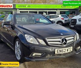 MERCEDES CLASSE E CABRIO E 250 2013 (62) - 2.1 E250 CDI, 79,800 MILES, FULL HISTORY, 6-SPEED MANUAL, BLUETOOTH, 18 INC 2-DOOR