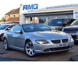 BMW SERIE 6 CABRIO 645 4.4 645CI V8 CONVERTIBLE 2DR PETROL AUTO EURO 3 (333 BHP) £7000 WORTH OF EXTRAS! WELL MAINTAINED SE