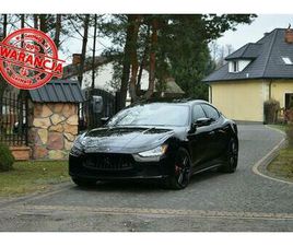 MASERATI GHIBLI MASERATI GHIBLI NERISSIMO EDITION 3.0V6 350KM 2017R. LIFT BEZWYPADKOWY IDEALNY KAMPINOS