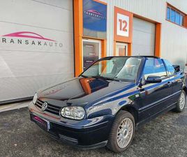 VOLKSWAGEN GOLF CABRIOLET VOLKSWAGEN GOLF CABRIOLET 2.0I CARAT / HISTORIQUE COMPLET VW / ENTRETIEN POUR LA VENTE