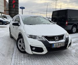 HONDA CIVIC TOURER HONDA CIVIC TOURER 1,8I COMFORT - 14 PÄIVÄN PALAUTUSOIKEUS - 2.OM-SUOMI-AUTO, HUOLLETTU 10/25, BLIS, P.KAMERA, LOHKO+SP, VAKKARI - ILMAINEN KOTIINTOIMITUS! - J.