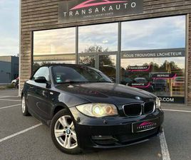 BMW SERIE 1 CABRIOLET E88 LUXE *RADAR ARRIERE ET AVANT* 120D 177 CH